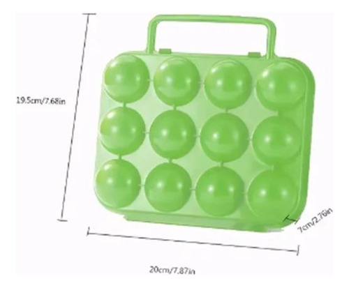 Porta Huevos Portatil Capacidad 12 Unidades /camping Picnic
