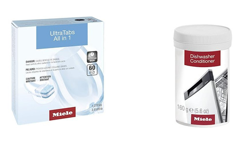 Kit Tabletas Miele Ultratab Y Limpiador De Lavavajillas 60pz