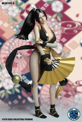 1/6 Set Super Duck Mai Shiranui Color Negro King Of Fighters