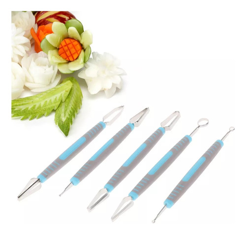 X Juego De Cuchillos Para Modelar Frutas Y Verduras