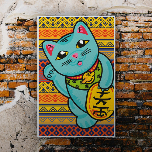 Póster Gato De La Suerte Maneki-neko