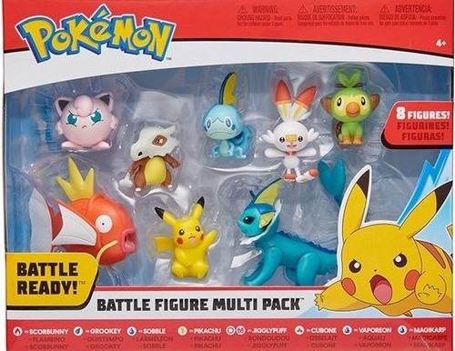 Pokemon - Battle Figure Multi Pack - 8 Figuras! Battle Ready