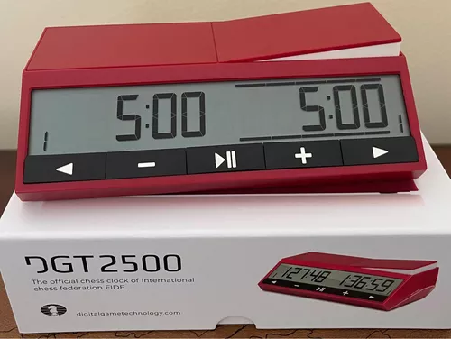 Relógio Digital De Xadrez - Dgt 3000 Red - Hobbies e coleções