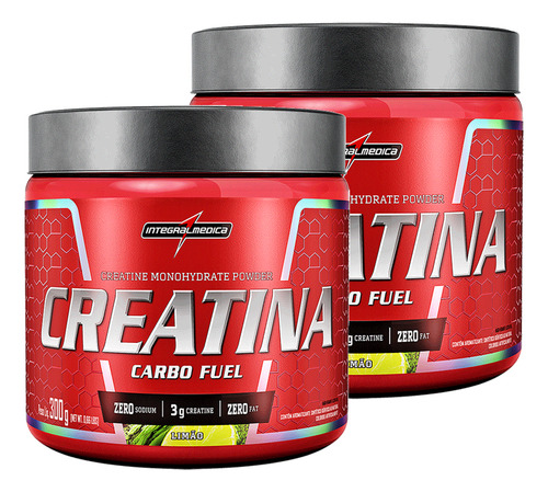 Creatina Integralmédica 300g Sabor Limão Força Esportes Foco