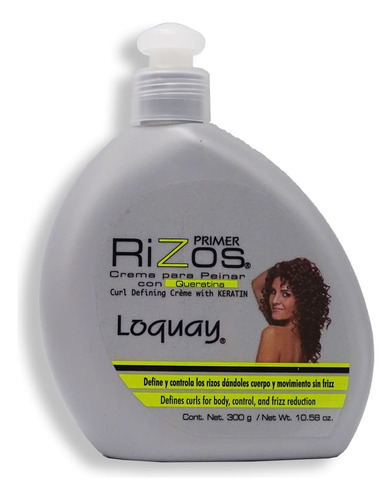 Primer Rizos Crema Loquay Para Peinar 300g