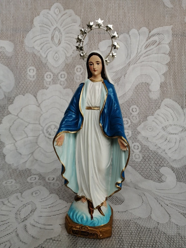 Virgen Inmaculada De Resina 25 Cm. 