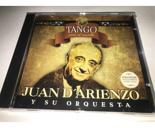 Juan Darienzo Y Su Orquesta Tangos Para El Mundo Cd Nuevo