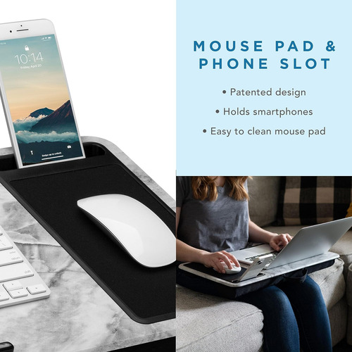 Escritorio Portatil Lapgear Home Office Con Repisa Para D...