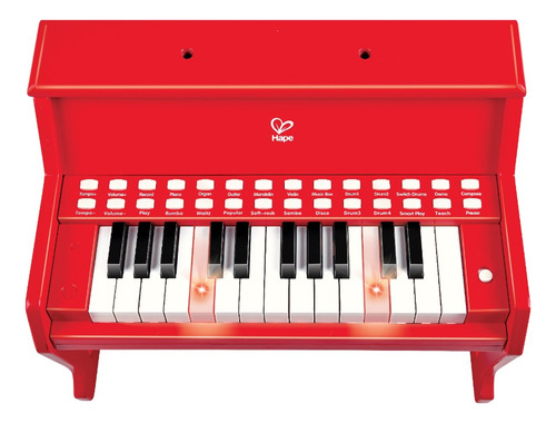 Piano De Aprendizaje Con Luces Rojo