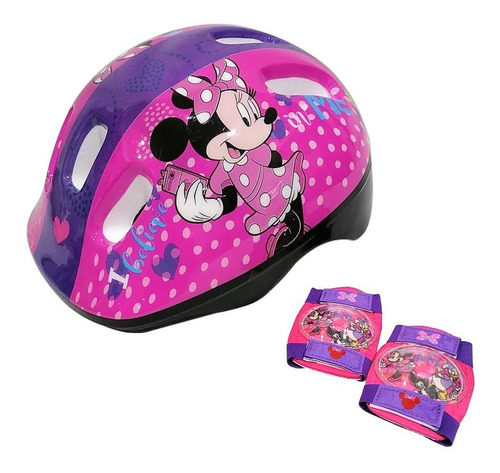 Set De Casco Y Protección Minnie Original Disney