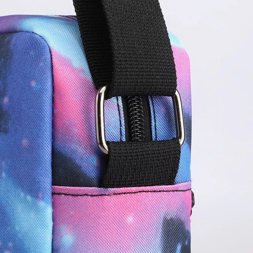 Conjunto de mochilas Mochila escolar Genérica Neymar de 3 cores azul/preto diseño liso