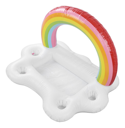 Barra Flotante Inflable Para Bebidas Con Soporte Para Bebida