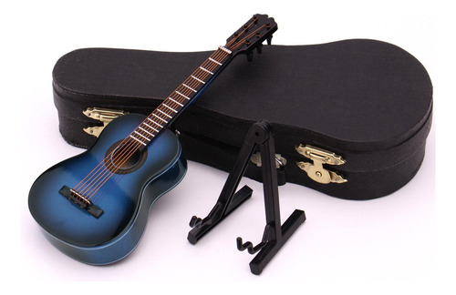 Mini Guitarra Con Soporte Y Estuche Juguete Para Niños