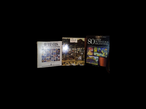 Libros Cándido López + 40 Artistas Argentinos 3 Libros