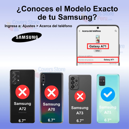 Funda Case De Samsung A71 Otterbox Defender Negro Antishock
