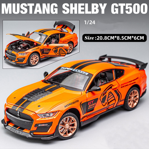 Ford Mustang Cobras Shelby Gt500 Miniatura Metal Auto 1/24