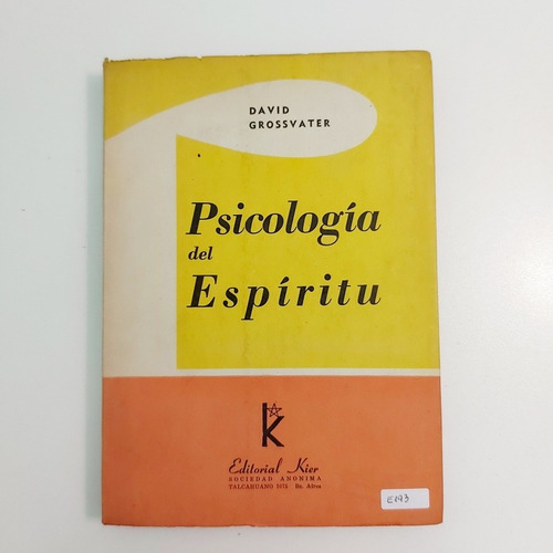 Psicología Del Espíritu - David Grossvater (e)