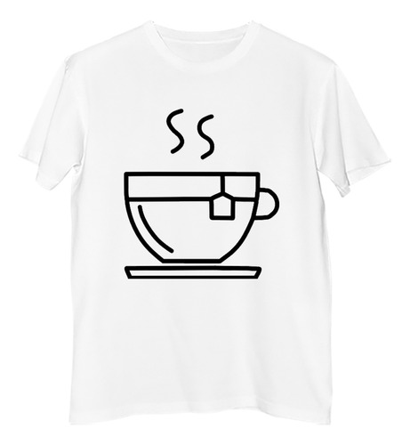 Remera Hombre Te Lapices Colores Saquito Desayuno