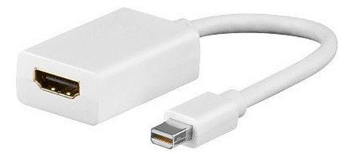 Adaptador Para Thunderbolt Mini Dp A Hdmi Compatible Mac Blanco