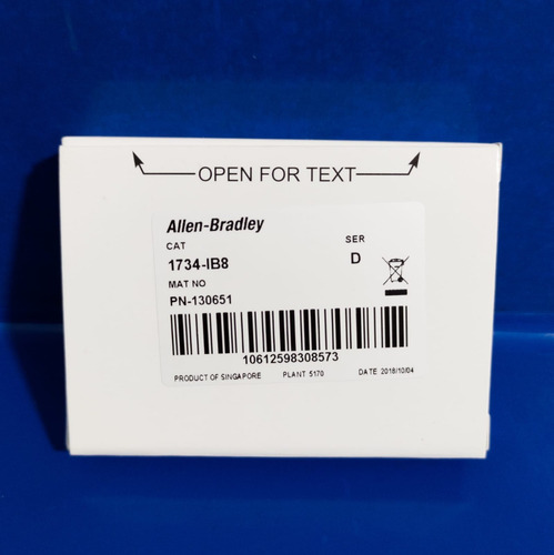 Allen Bradley Point Io 1734 Ib8 Ser D Fw 3.022