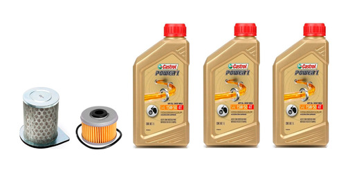 Kit Filtros + Aceite Power1 15w50 Honda Xr250 Tornado