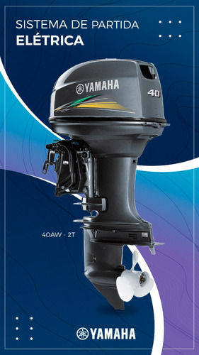 Motor De Popa Yamaha 40 Aws Comando A Distancia