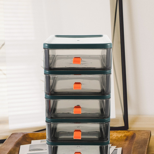 Mini Caja De Almacenamiento De Plástico Para Escritorio De O