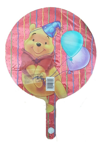 Balões Ursinho Puff Pooh 22cm Ref:0991109 8un.+varetas