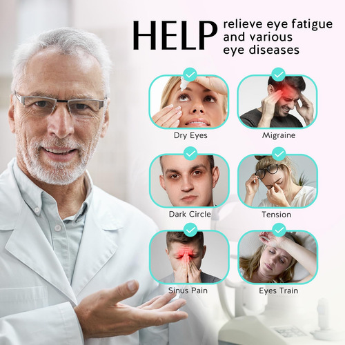 Máscara Calentada Para Ojos Secos Con Control De Temperatura