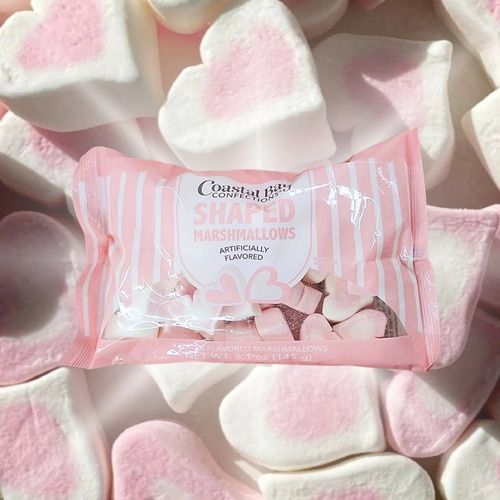 Malvaviscos Corazón Rosa & Blanco San Valentín 145g Coastal