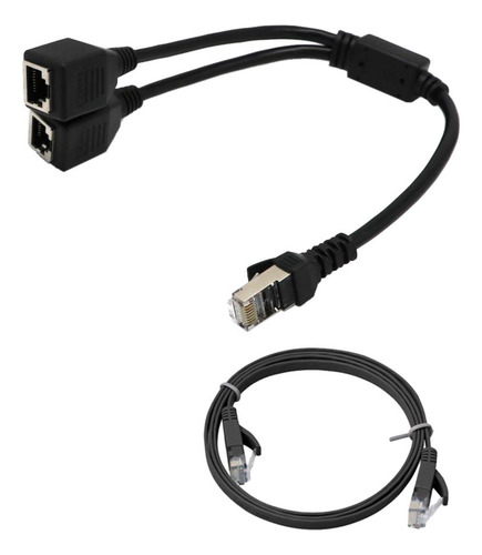 Adaptador Ethernet Y Divisor, Cat Six Acoplador Lan Ethernet