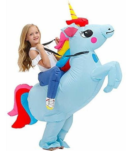 Kooy Disfraz De Unicornio Inflable Para Niños, Disfraces Inf