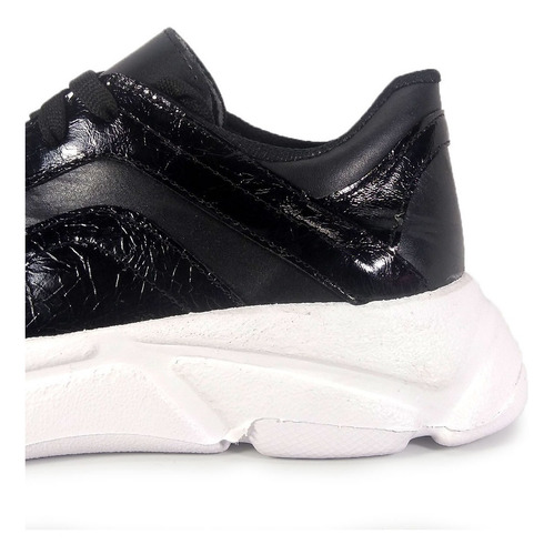 Imagen 4 de 8 de Zapatilla Mujer Cuero Elastico Goma Eva Plataforma Moda Liza