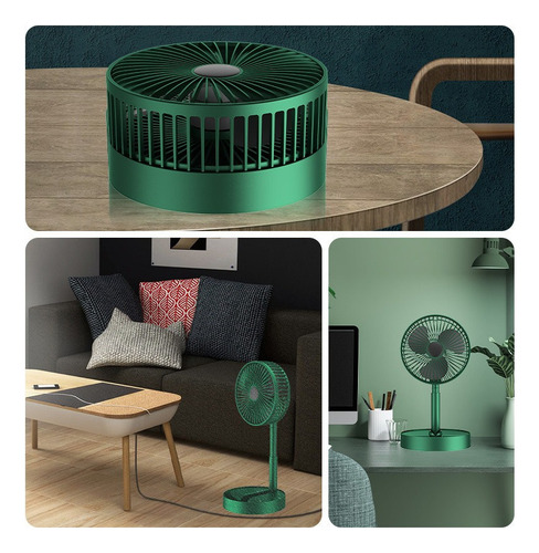 Ventilador De Mesa Plegable Mini Ventilador Con 3 Aspas De M