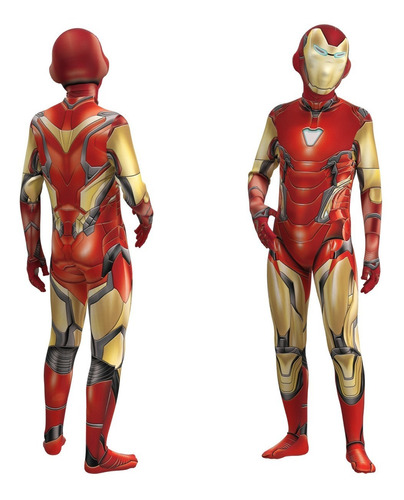 Avengers Iron Man Superhero Mono Traje Cosplay Niños Adultos