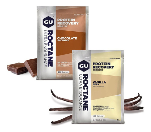 Gu Roctane Protein Recovery 5 Pack Surtido