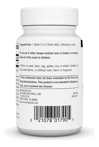 Source Naturals | Vitamina D-3 400 Ui, 200 Tabs.