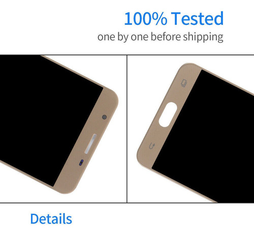 Pantalla Táctil Lcd Tft Dorada Para Samsung Galaxy J7 Prime.