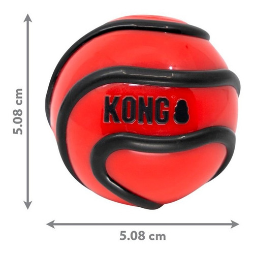 Imagen 2 de 9 de Kong Wavz Ball Small Juguete Pelota Perro-