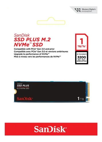 Disco Solido Ssd M2 Pci-e 1tb Pcie Gen 3.0 Sandisk Plus 2