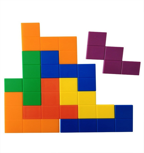 Imagem 1 de 3 de Estudo Geométrico C/ Pentaminós Plástico Colorido  - Mmp