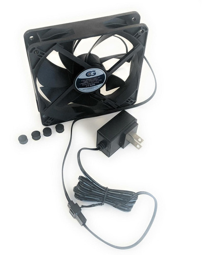 Coolerguys Silencioso Ventilador De 120 mm Ac Powered Recept