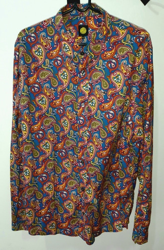 Imagen 1 de 3 de Camisa Pretty Green Paisley Xl Liam Gallagher