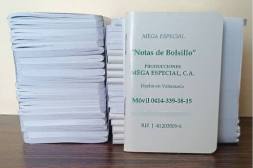 Mini Libreta Notas De Bolsillo En Blanco Oferta De 20 Unidad