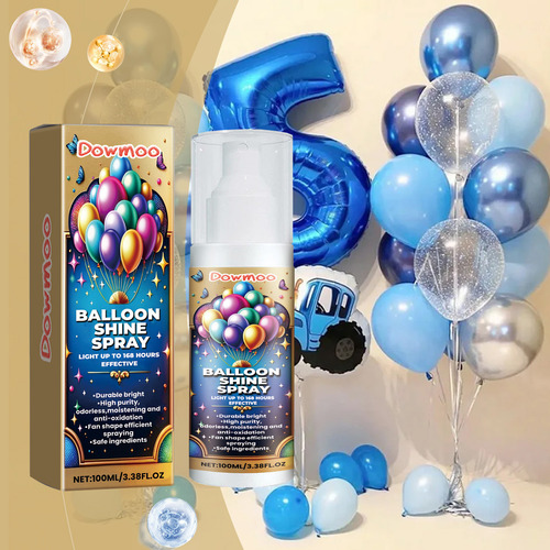 Spray Para Decoración De Fiestas Con Globos, 100 Ml, Brillan