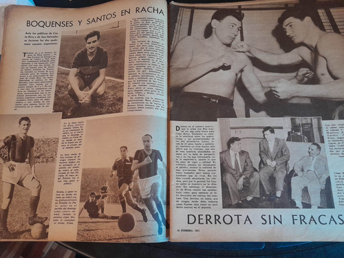 Revista El Gráfico Boca Independiente 16 02 1951 N1645 (Usado)