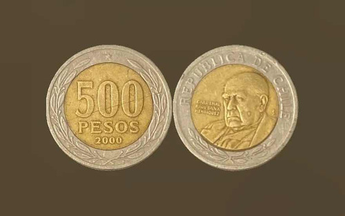 Moneda 500 Año 2000 Chile