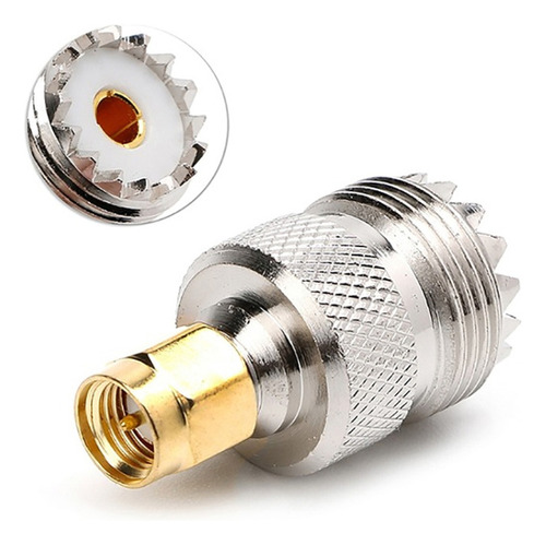 Sma Male To Uhf Female Rf Coaxial Connector Adapter