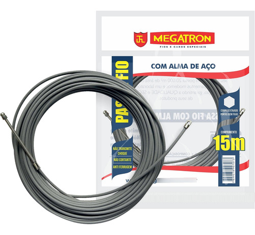 Passa Fio C/alma De Aço 15 Metros Megatron