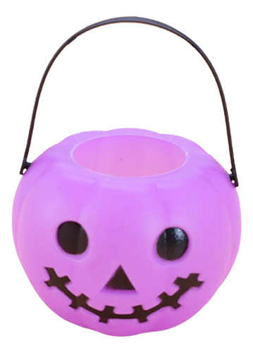 Cubo De Calabaza De Halloween Suministros De Violeta